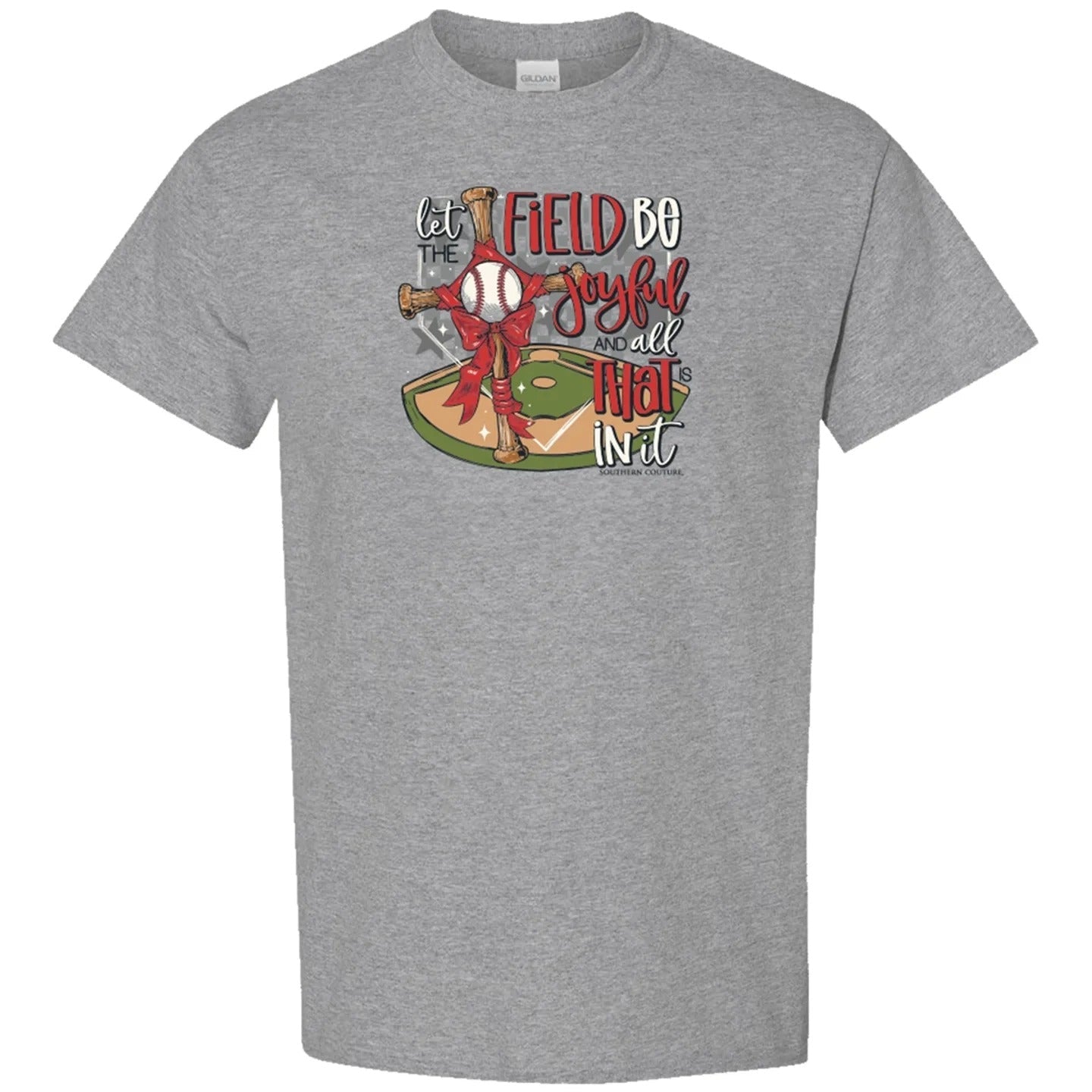 Southern Couture Soft Field Be Joyful Baseball - Adult & Kids T-Shirts, Sweatshirts & Hoodies apparel design preview 2