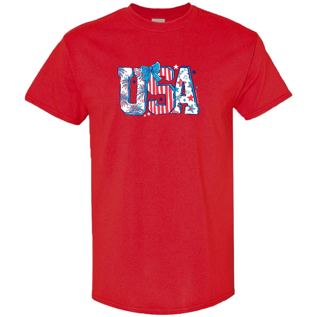 Southern Couture Soft Pattern Letter USA - Adult & Kids T-Shirts, Sweatshirts & Hoodies apparel design preview 2
