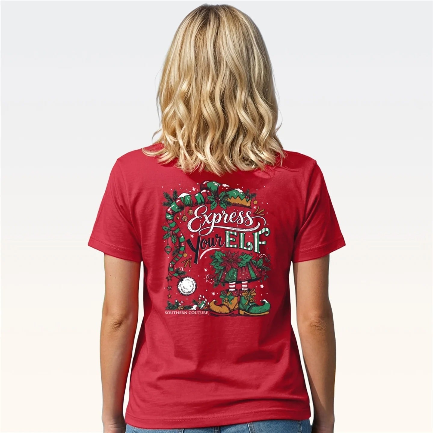 Southern Couture Classic Express Your Elf Holiday - Adult & Kids T-Shirts, Sweatshirts & Hoodies apparel design preview 2