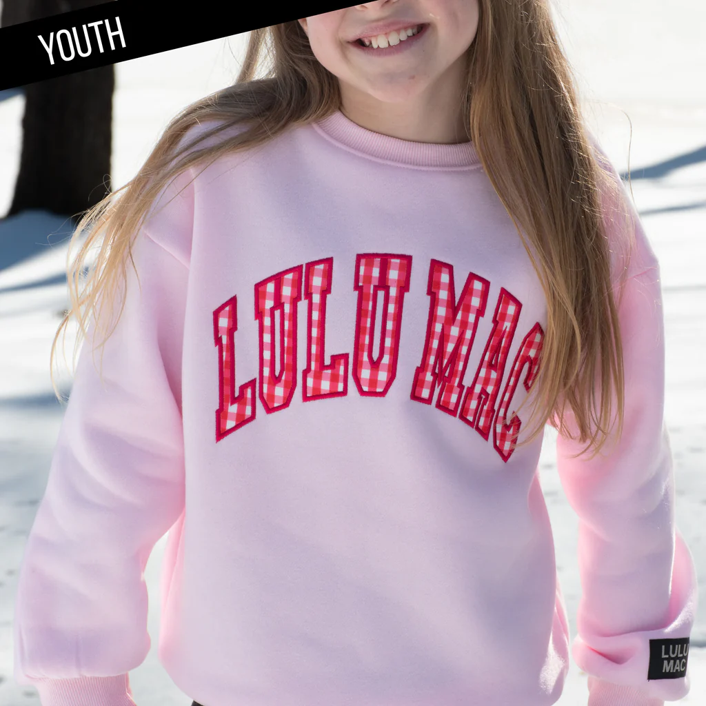 Youth Girlie Girl Lulu Mac Gingham Cozy - Adult & Kids T-Shirts, Sweatshirts & Hoodies apparel design preview 1