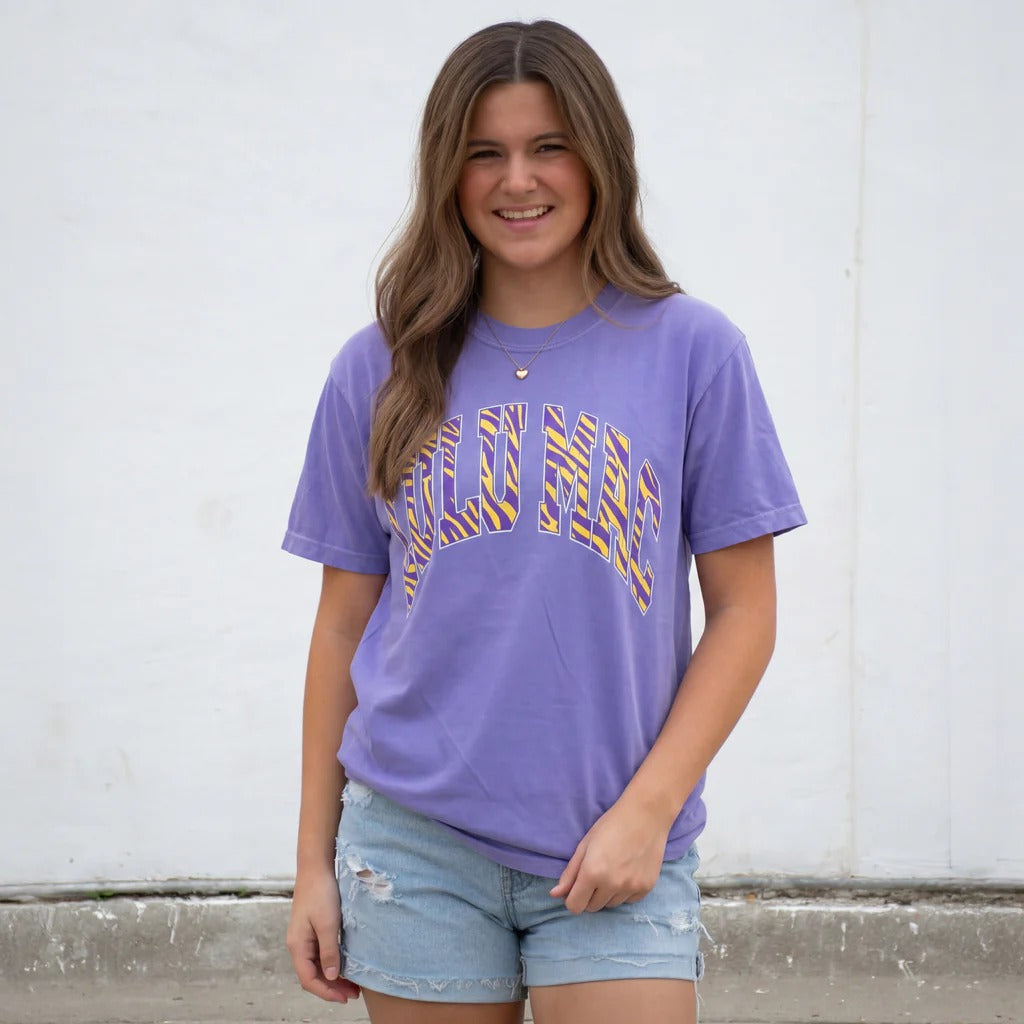 Girlie Girl Lulu Mac Tiger Stripe Violet Comfort - Adult & Kids T-Shirts, Sweatshirts & Hoodies apparel design preview 1