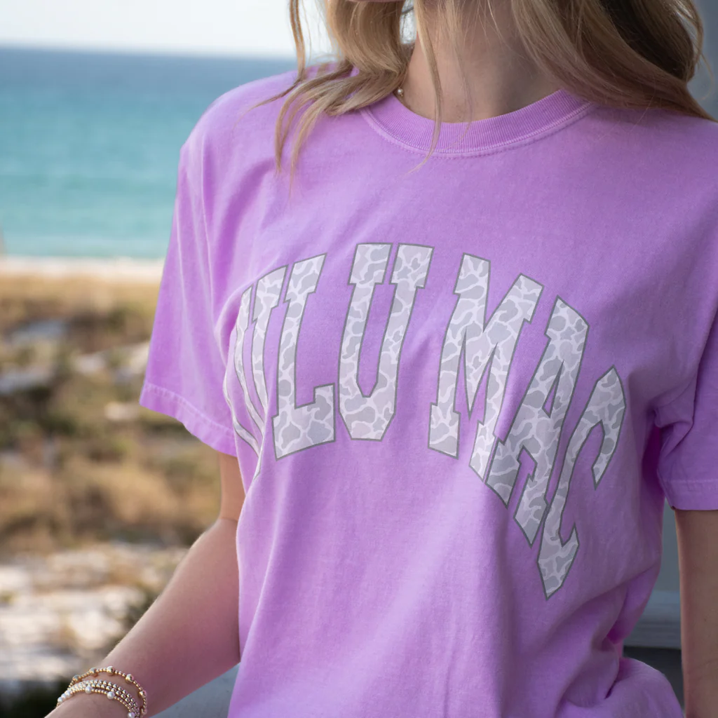 Girlie Girl Lulu Mac Grey Camo Comfort Colors - Adult & Kids T-Shirts, Sweatshirts & Hoodies apparel design preview 2