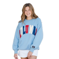 Girlie Girl Lulu Mac USA Red White Blue Stitch Cozy - Adult & Kids T-Shirts, Sweatshirts & Hoodies apparel design preview 1