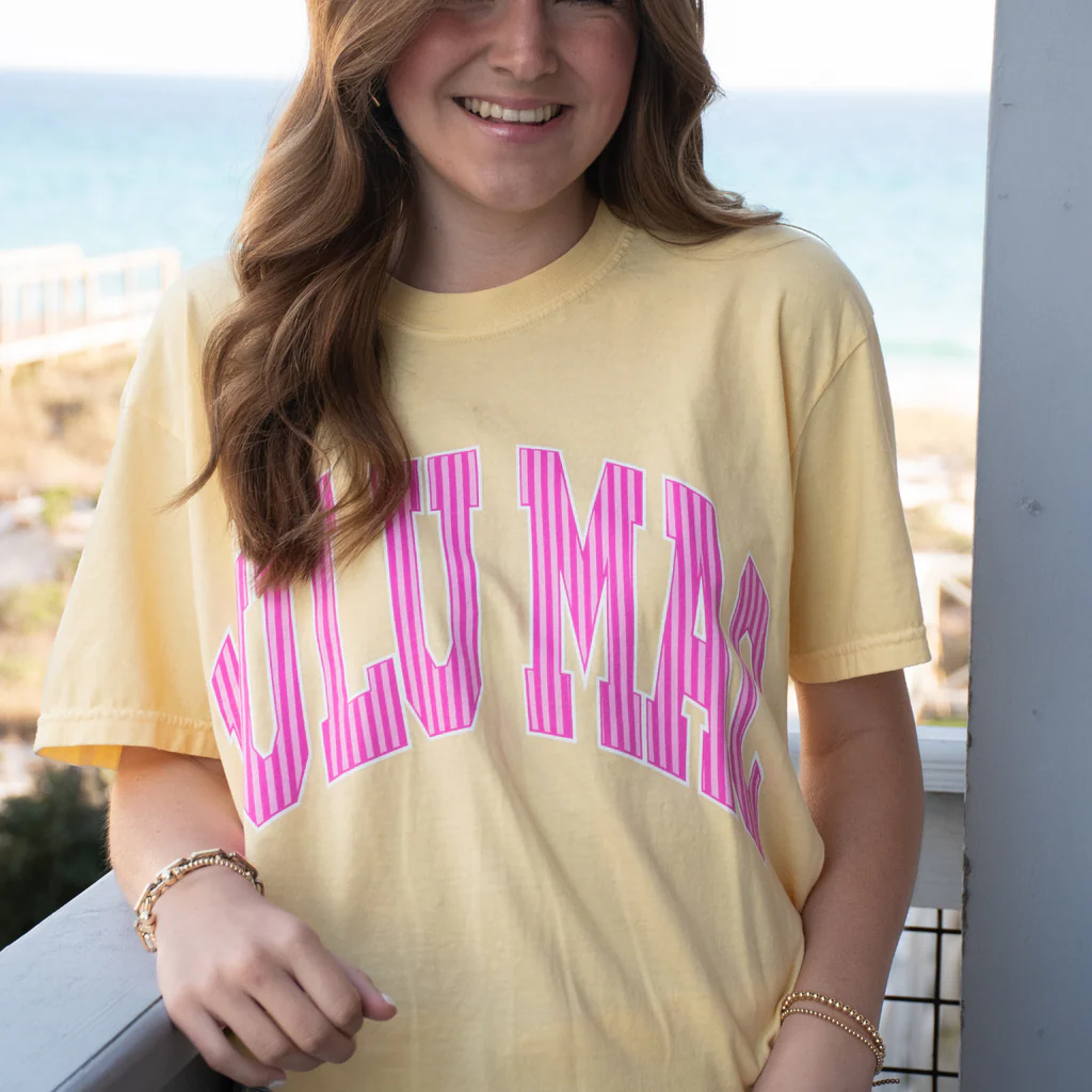 Girlie Girl Lulu Mac Stripe Comfort Colors - Adult & Kids T-Shirts, Sweatshirts & Hoodies apparel design preview 2