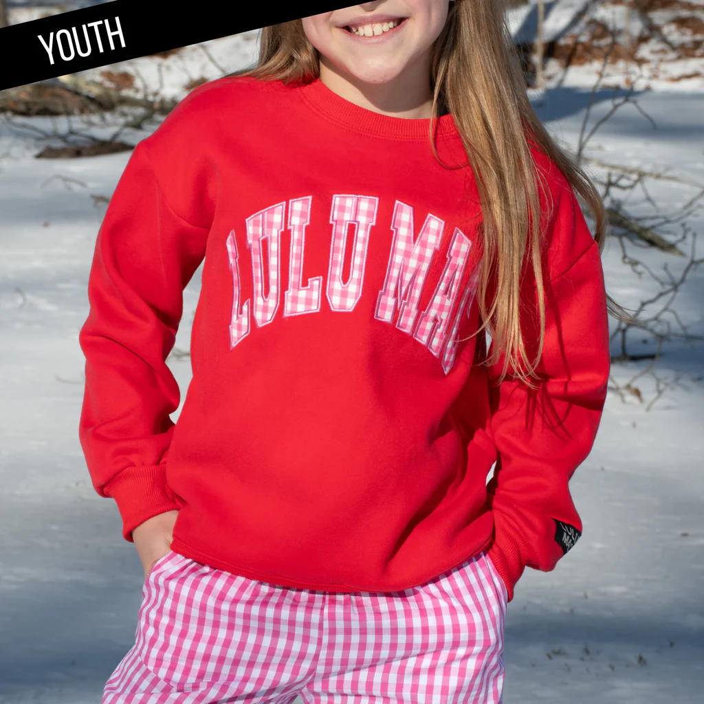 Youth Girlie Girl Lulu Mac Gingham Cozy - Adult & Kids T-Shirts, Sweatshirts & Hoodies apparel design preview 2
