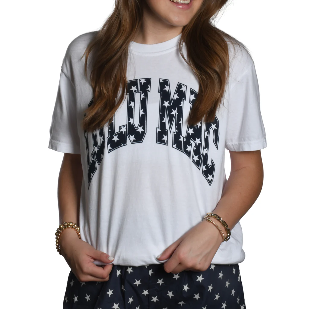 Girlie Girl Lulu Mac USA Star Logo Comfort Colors - Adult & Kids T-Shirts, Sweatshirts & Hoodies apparel design preview 1