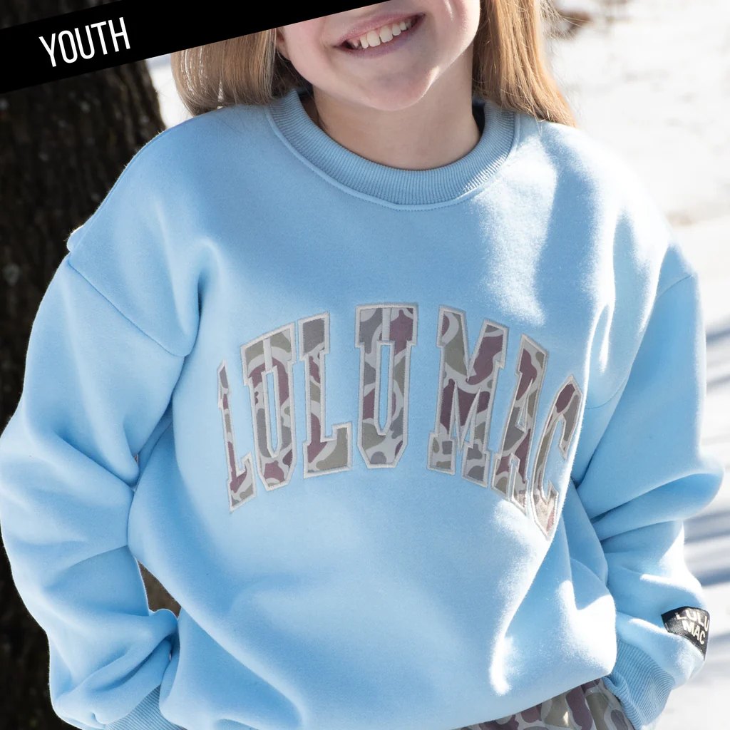 Youth Girlie Girl Lulu Mac Camo Cozy - Adult & Kids T-Shirts, Sweatshirts & Hoodies apparel design preview 1