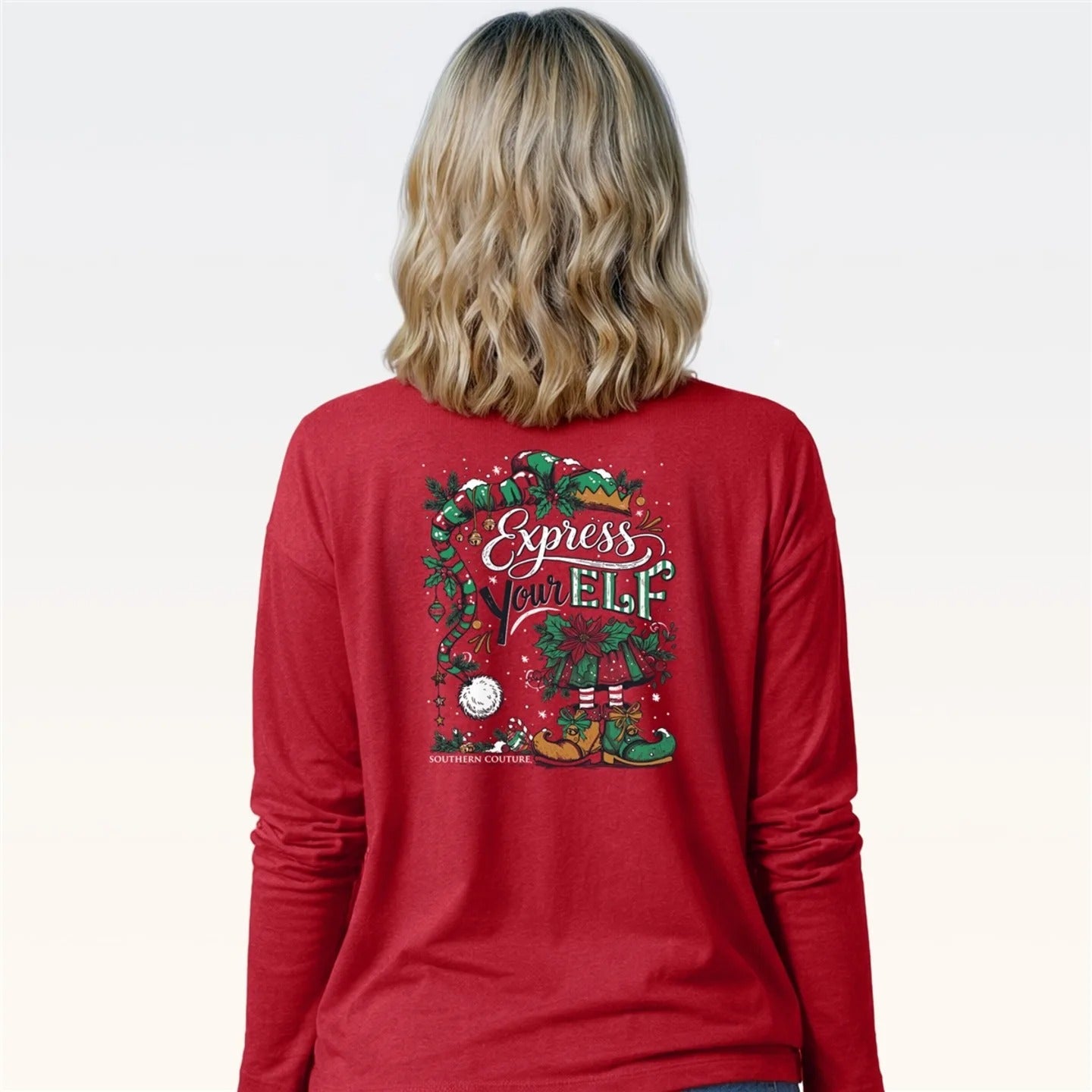Southern Couture Classic Express Your Elf Holiday - Adult & Kids T-Shirts, Sweatshirts & Hoodies apparel design preview 2