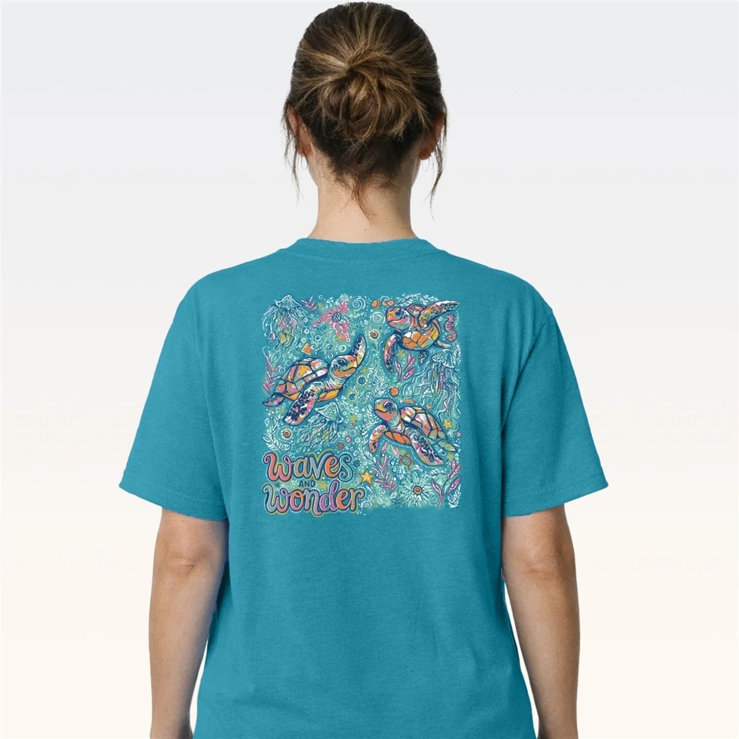 Southern Couture Classic Waves and Wonder Tropical - Adult & Kids T-Shirts, Sweatshirts & Hoodies apparel design preview 2