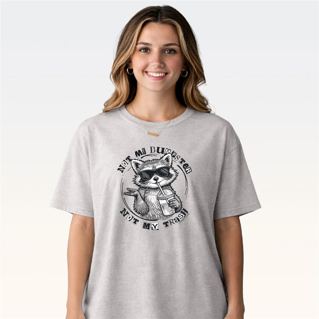 Southern Couture Soft Not My Dumpster Racoon - Adult & Kids T-Shirts, Sweatshirts & Hoodies apparel design preview 2