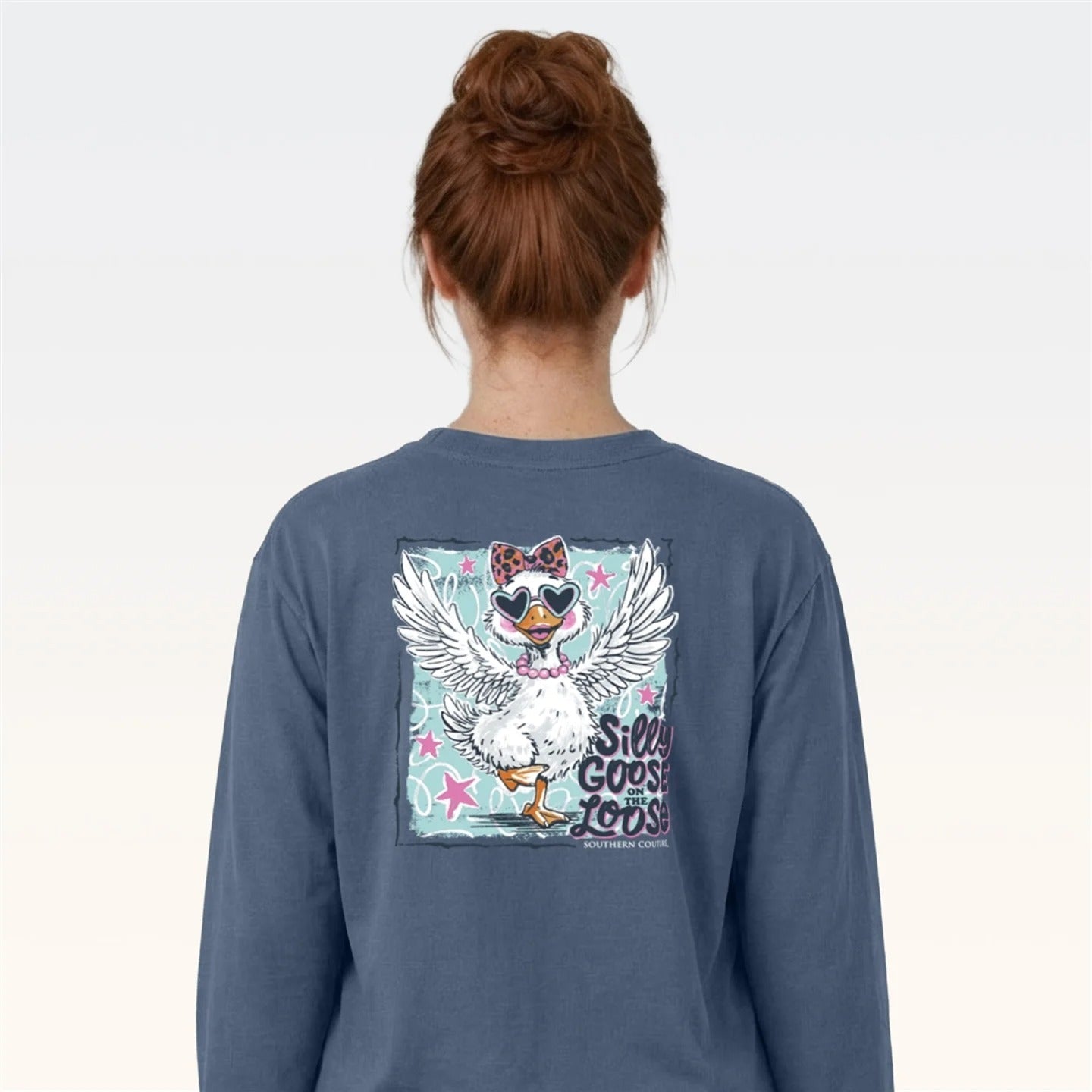 Southern Couture Classic Silly Goose Indigo - Adult & Kids T-Shirts, Sweatshirts & Hoodies apparel design preview 2