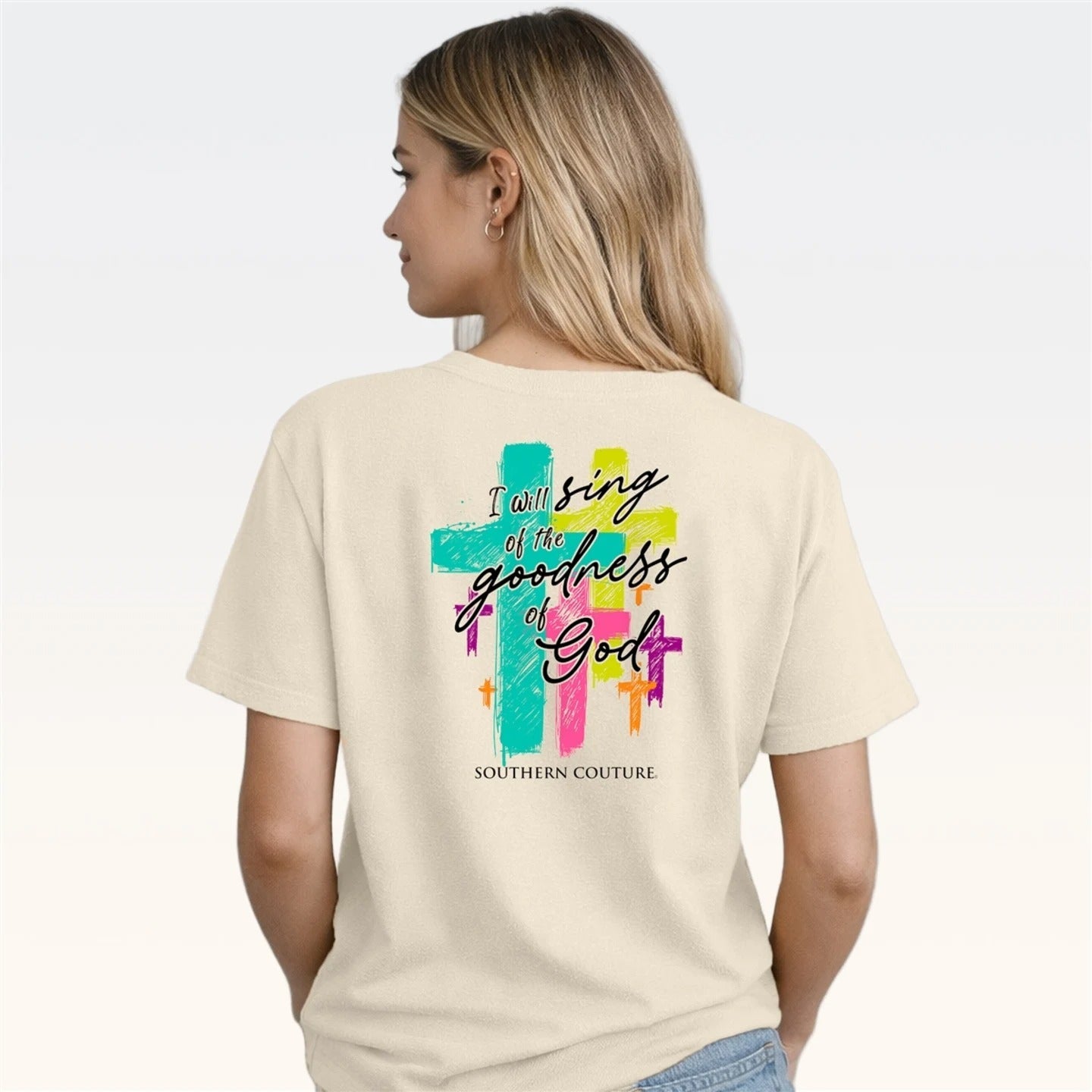 Southern Couture Classic Goodness Of God Natural - Adult & Kids T-Shirts, Sweatshirts & Hoodies apparel design preview 2