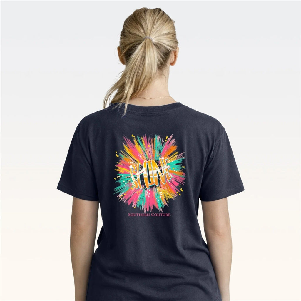 Southern Couture Classic Shine Burst Navy - Adult & Kids T-Shirts, Sweatshirts & Hoodies apparel design preview 2