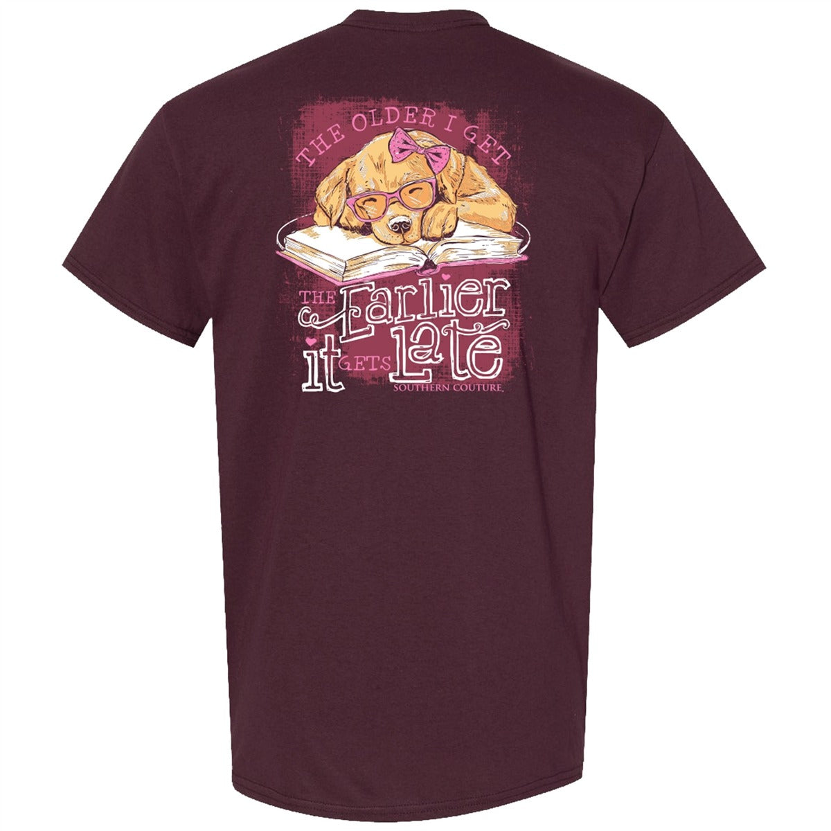Southern Couture Classic Early Late Puppy - Adult & Kids T-Shirts, Sweatshirts & Hoodies apparel design preview 2
