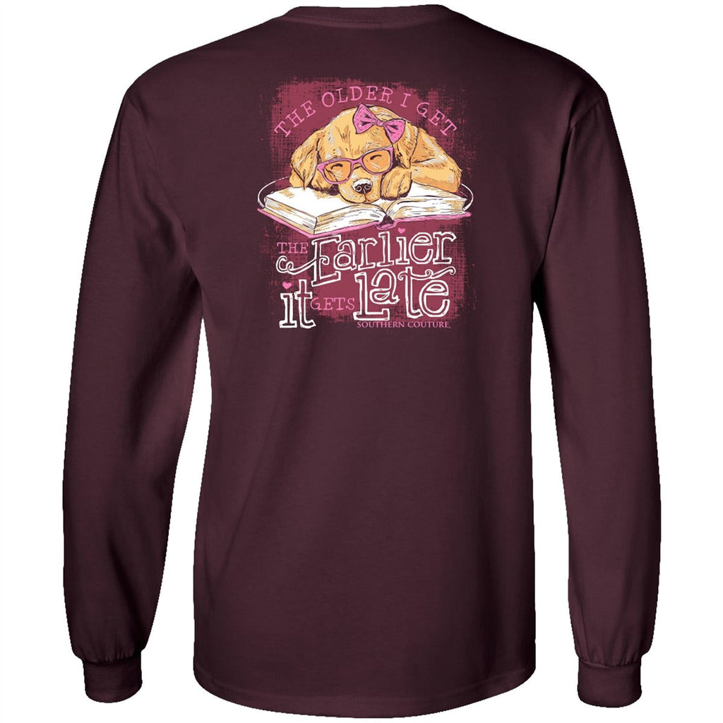 Southern Couture Classic Early Late Puppy - Adult & Kids T-Shirts, Sweatshirts & Hoodies apparel design preview 2