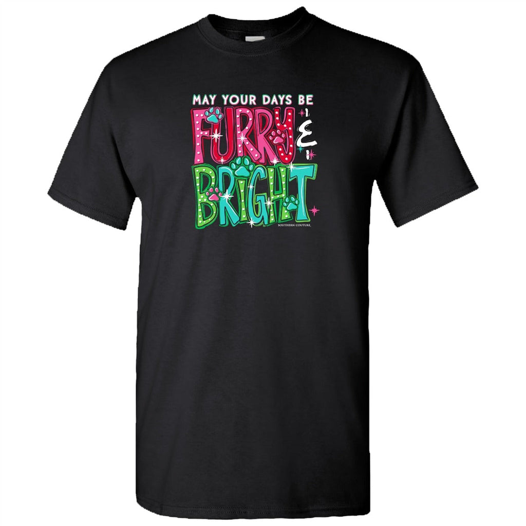 Southern Couture Soft May Your Days Be Furry Holiday - Adult & Kids T-Shirts, Sweatshirts & Hoodies apparel design preview 2