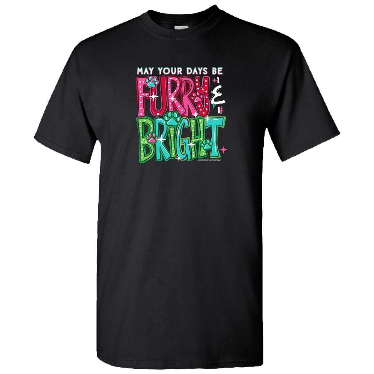 Southern Couture Soft May Your Days Be Furry Holiday - Adult & Kids T-Shirts, Sweatshirts & Hoodies apparel design preview 2