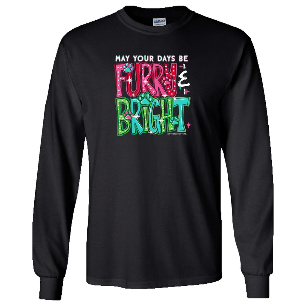 Southern Couture Soft May Your Days Be Furry Holiday - Adult & Kids T-Shirts, Sweatshirts & Hoodies apparel design preview 2