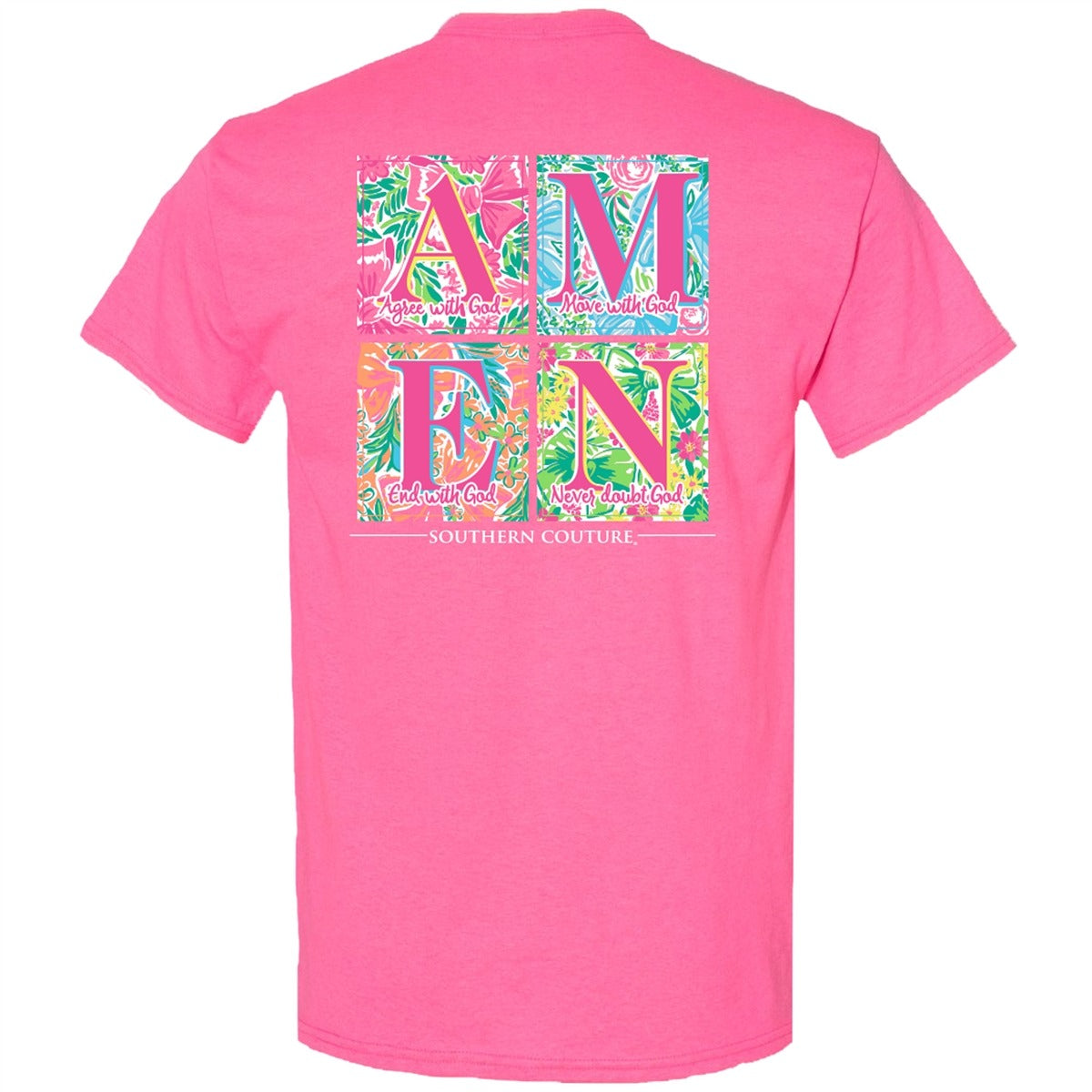 Southern Couture Classic Pattern Square Amen - Adult & Kids T-Shirts, Sweatshirts & Hoodies apparel design preview 2
