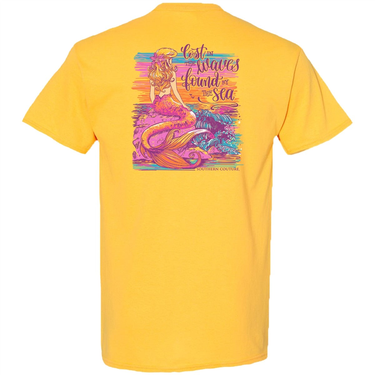Southern Couture Classic Lost In The Waves Mermaid - Adult & Kids T-Shirts, Sweatshirts & Hoodies apparel design preview 2