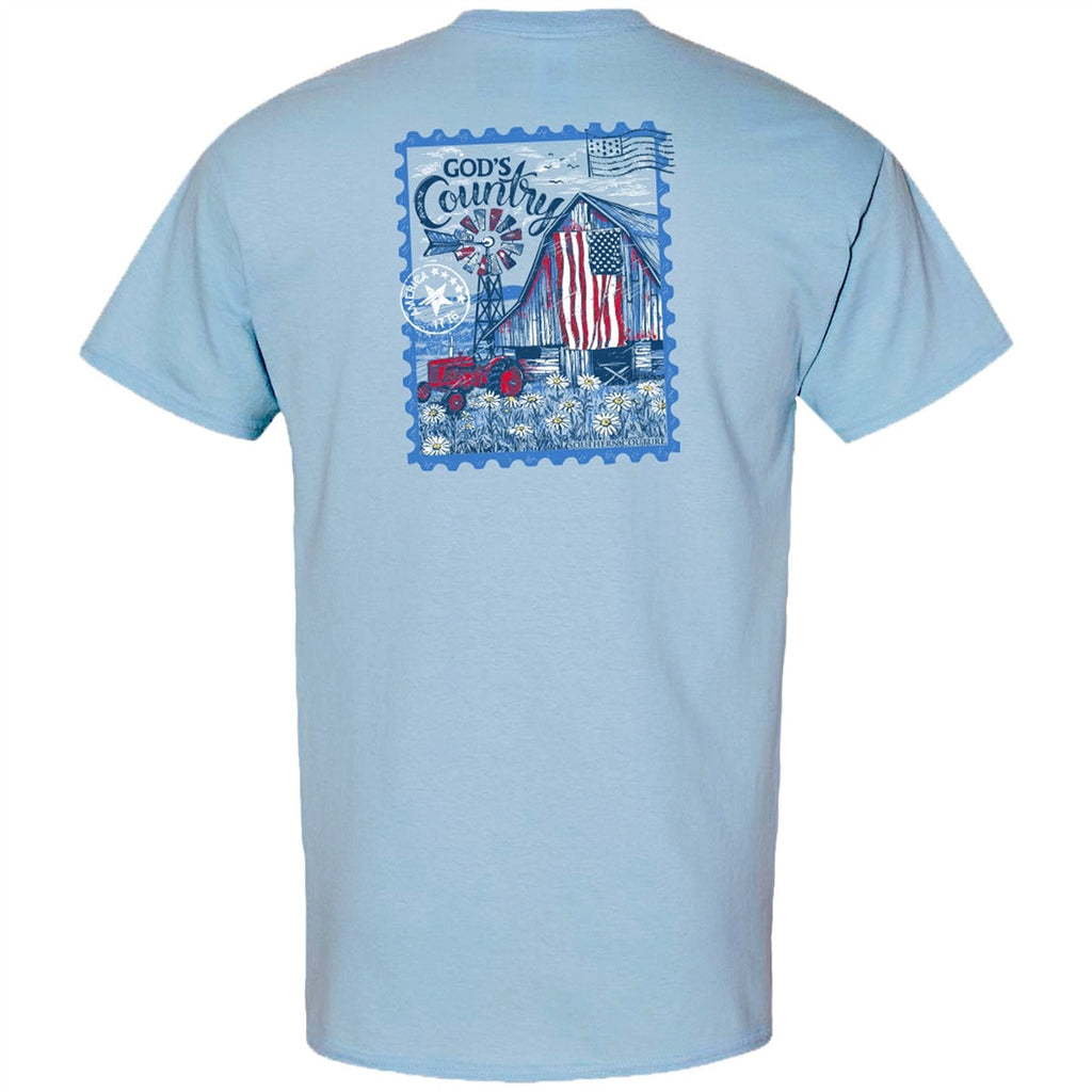 Southern Couture Classic Gods Country Barn USA - Adult & Kids T-Shirts, Sweatshirts & Hoodies apparel design preview 2
