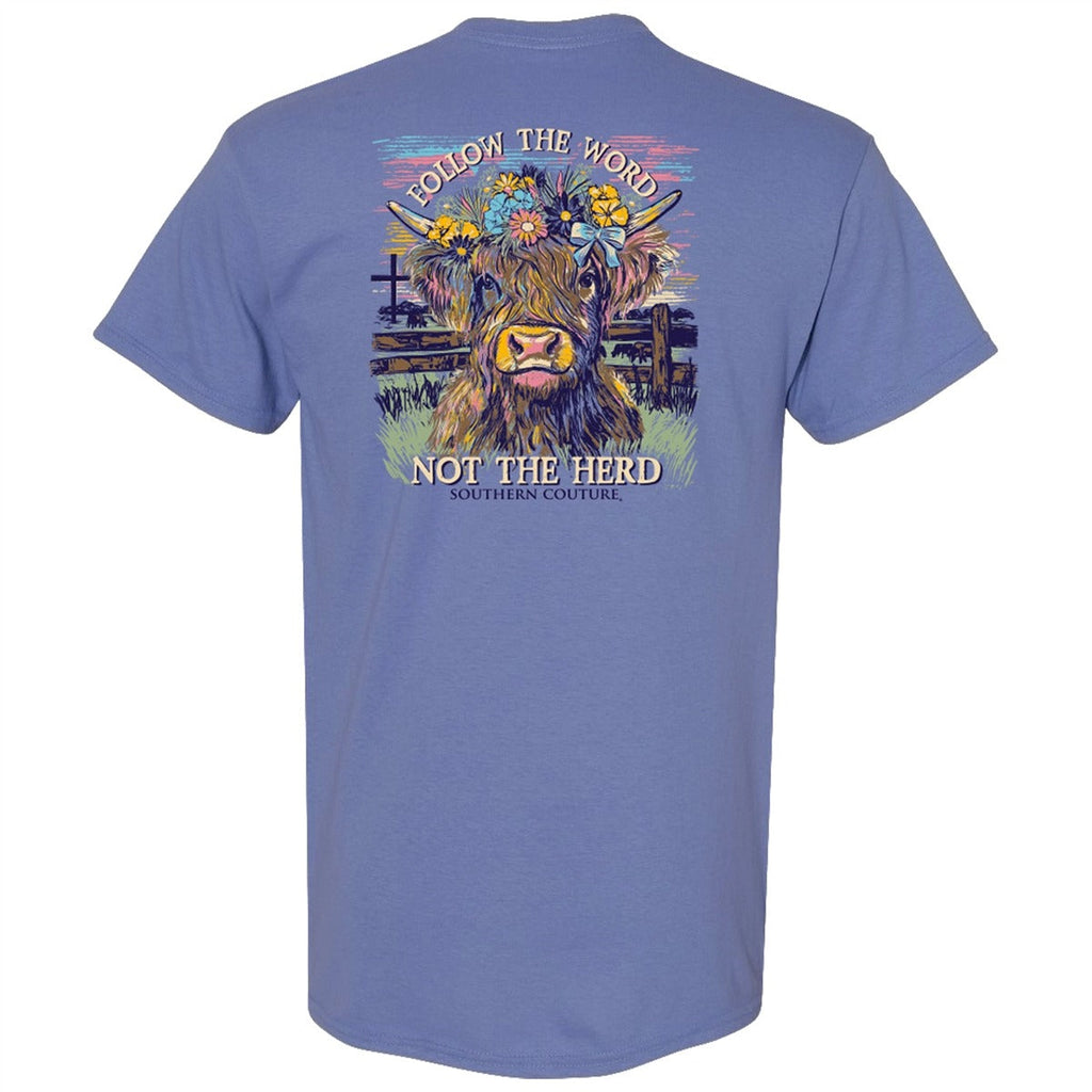 Southern Couture Classic Follow The Word Cow - Adult & Kids T-Shirts, Sweatshirts & Hoodies apparel design preview 2