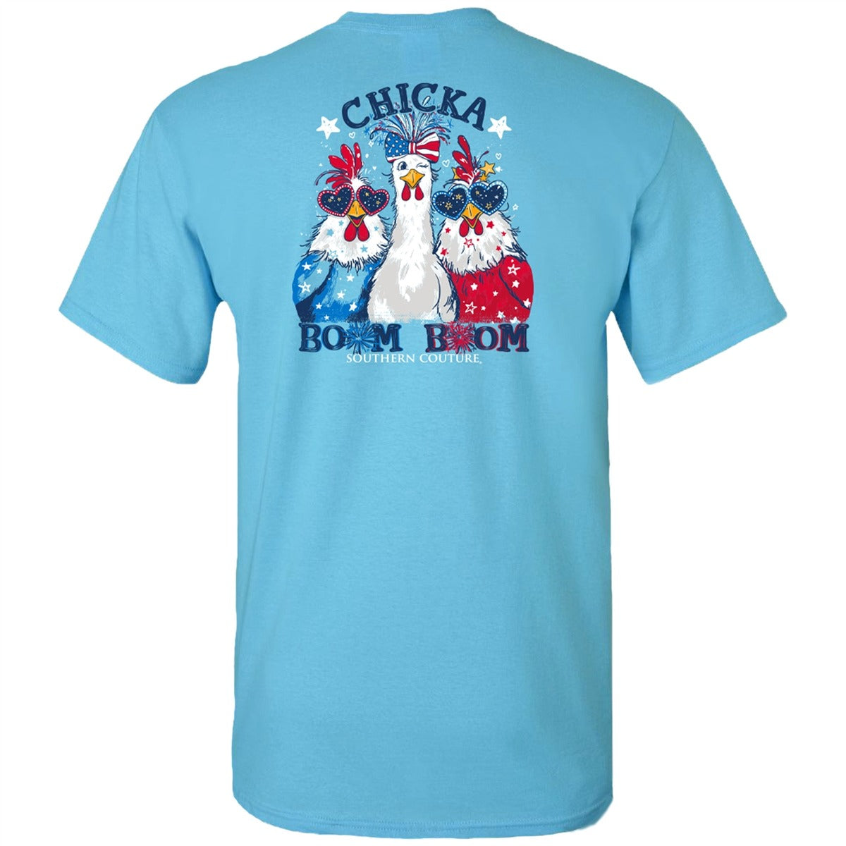 Southern Couture Classic Chica Boom USA - Adult & Kids T-Shirts, Sweatshirts & Hoodies apparel design preview 2