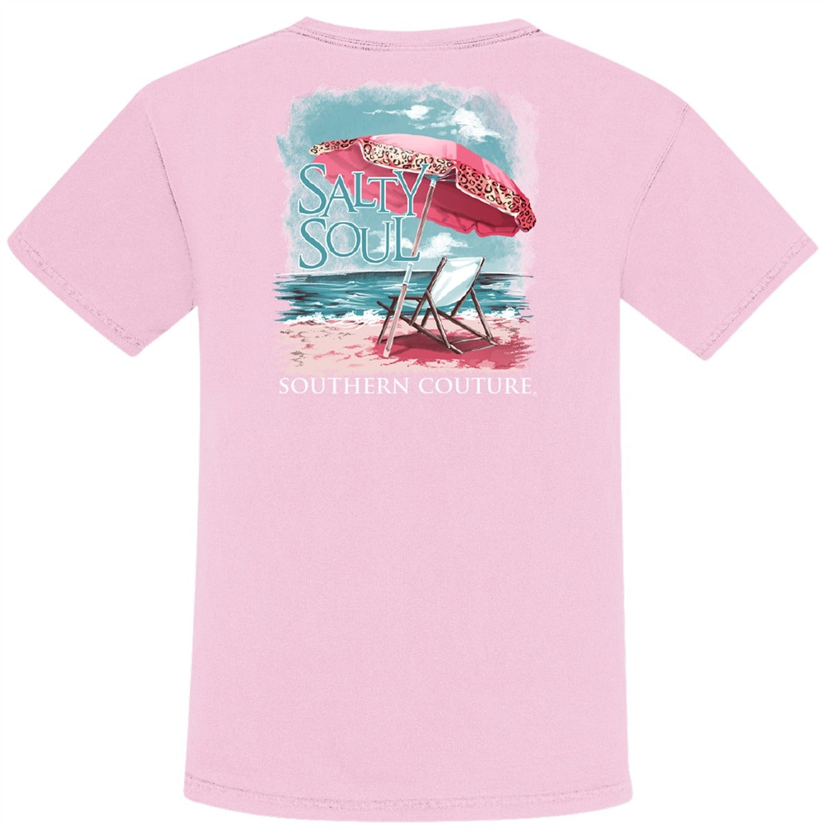 Southern Couture Salty Soul Beach Comfort Colors - Adult & Kids T-Shirts, Sweatshirts & Hoodies apparel design preview 2