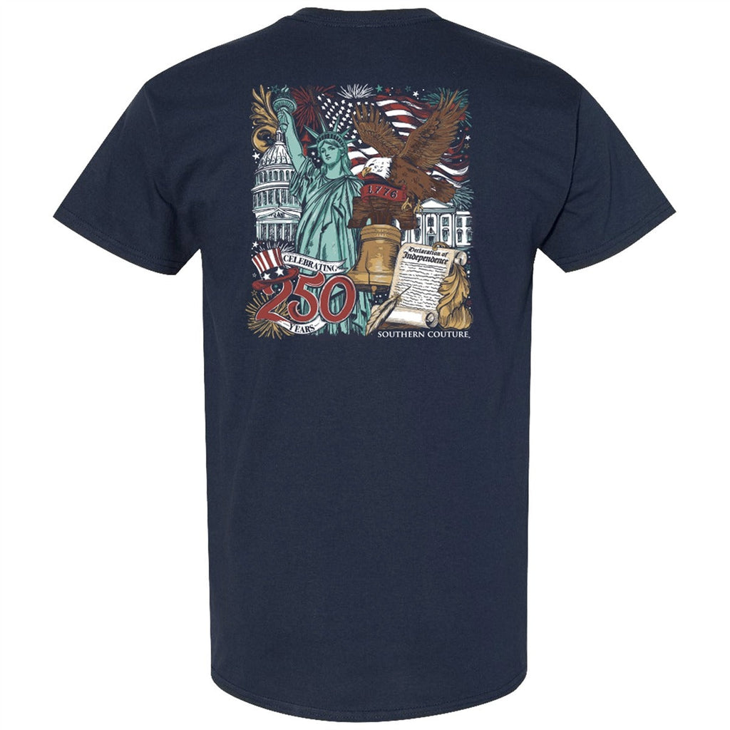Southern Couture Classic Celebrating 250 Years USA - Adult & Kids T-Shirts, Sweatshirts & Hoodies apparel design preview 2