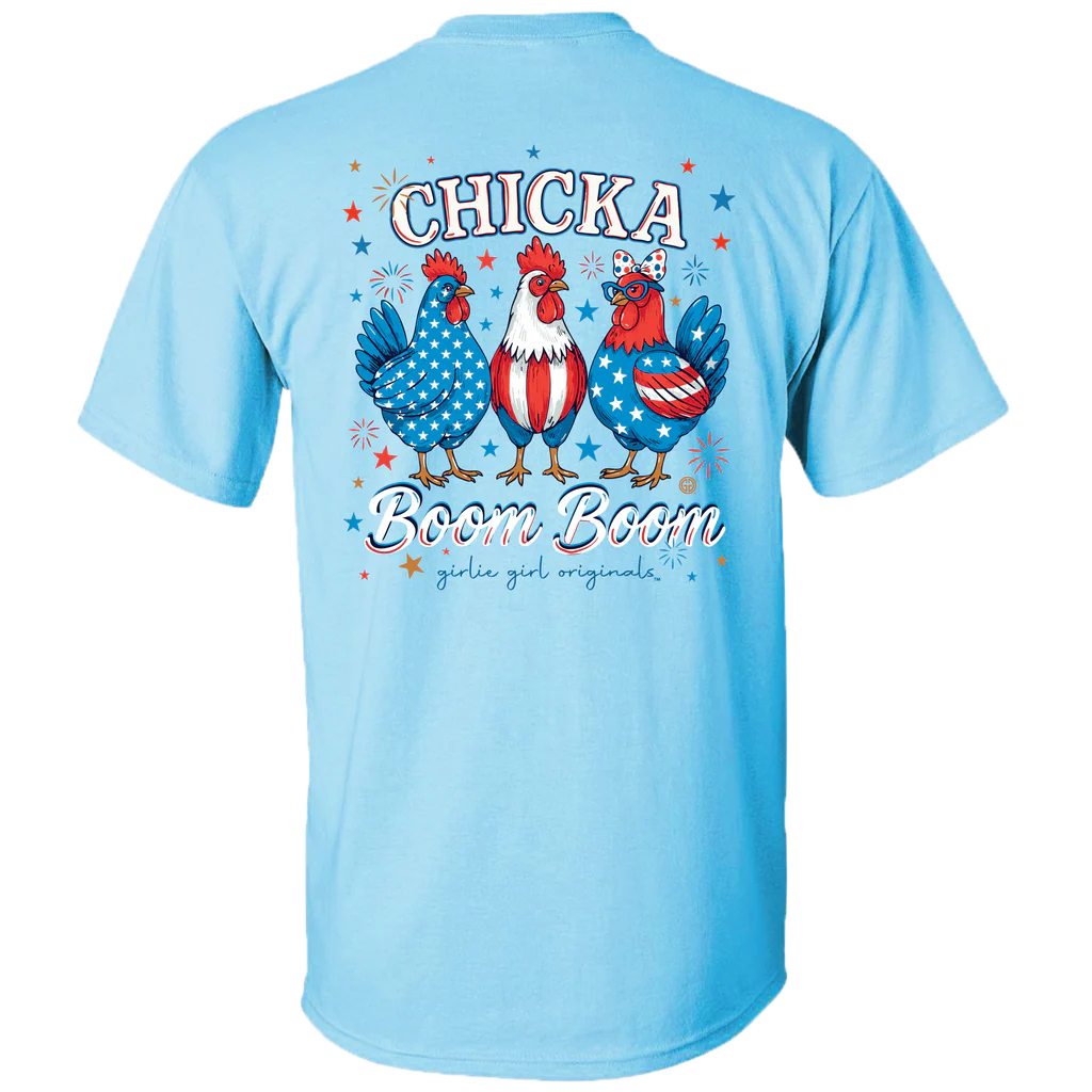 Girlie Girl Originals Chicka Boom USA - Adult & Kids T-Shirts, Sweatshirts & Hoodies apparel design preview 2