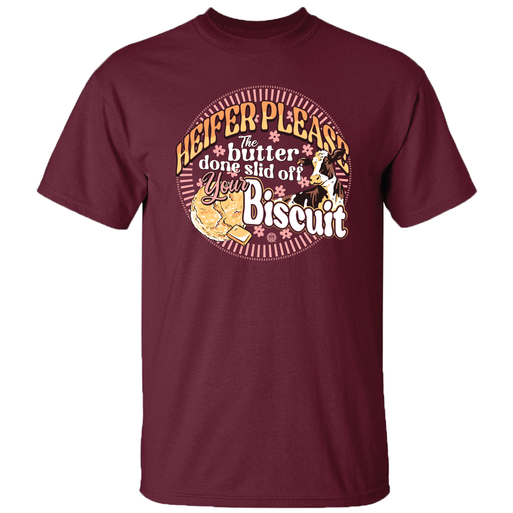 Girlie Girl Originals Heifer Butter Biscuit - Adult & Kids T-Shirts, Sweatshirts & Hoodies apparel design preview 2