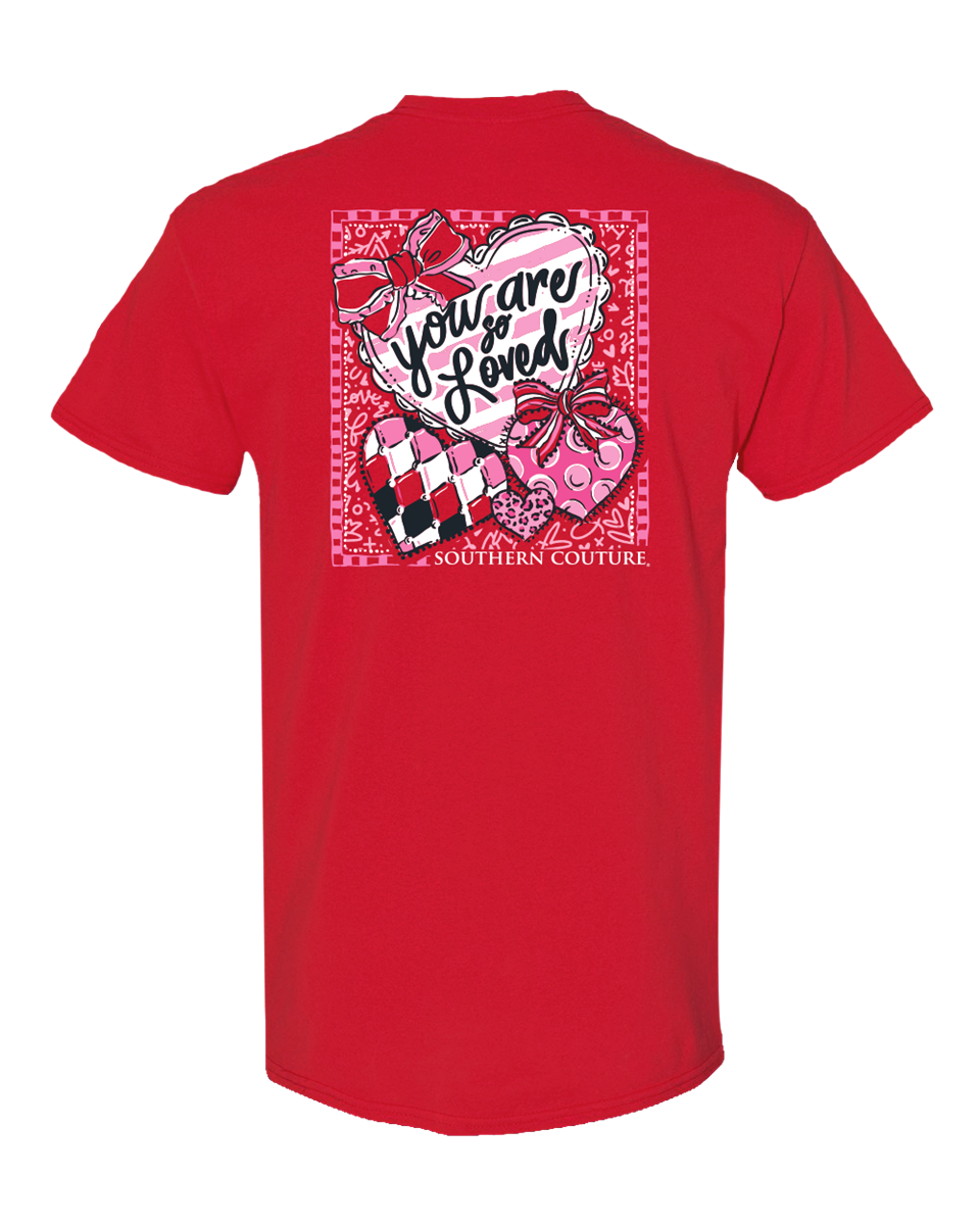 Southern Couture Classic You Are So Loved Hearts - Adult & Kids T-Shirts, Sweatshirts & Hoodies apparel design preview 1