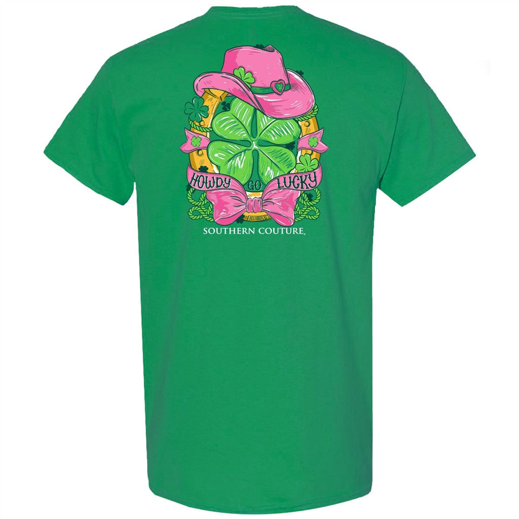 Southern Couture Classic Howdy Go Lucky Irish - Adult & Kids T-Shirts, Sweatshirts & Hoodies apparel design preview 2