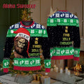 Is This Jolly Enough Bigfoot Ugly Christmas Sweater product image