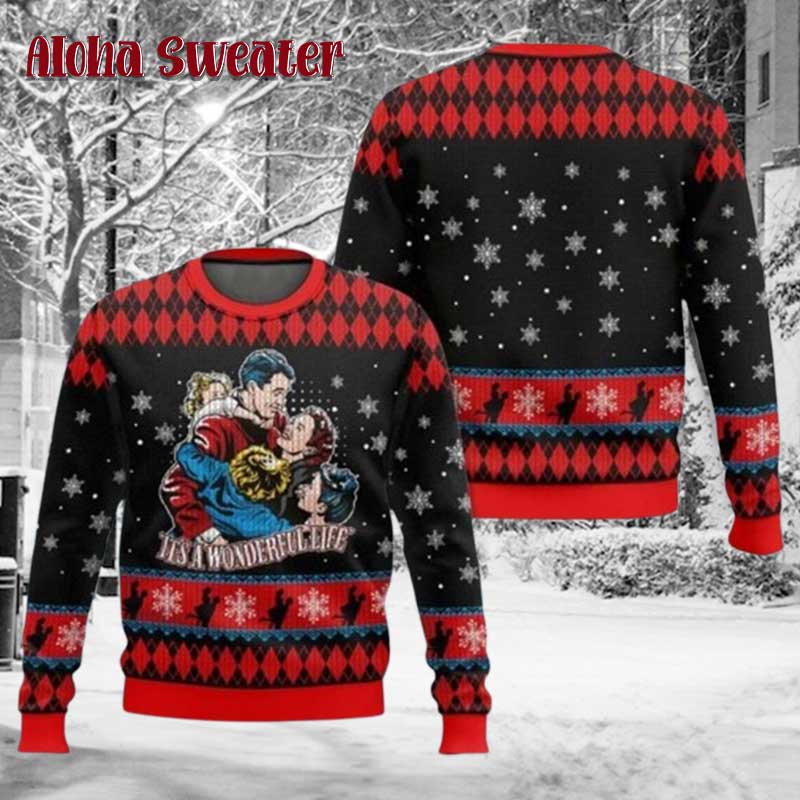 Comic Design A Christmas Story Ugly Christmas Sweater product image 4