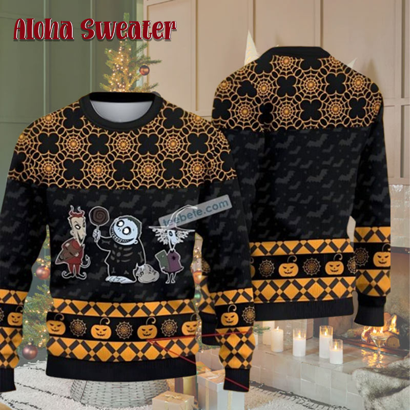 Christmas Coffee Jack Skellington Ugly Christmas Sweater product image 5
