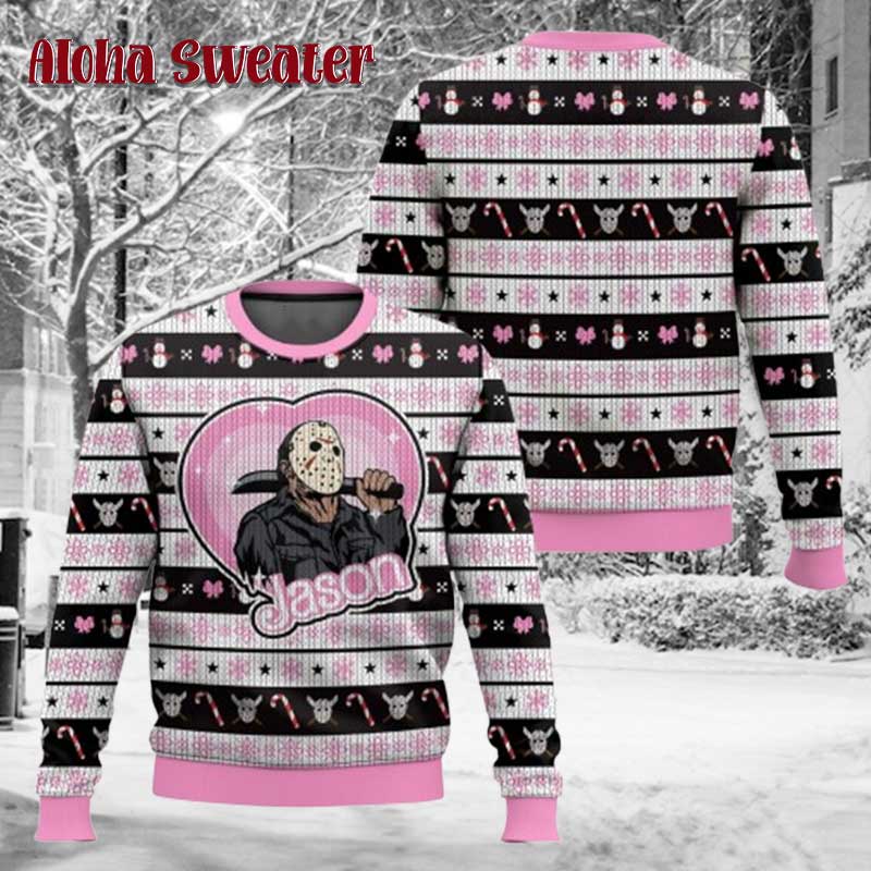 Jason Voorhees Killer Day Ugly Christmas Sweater product image 3