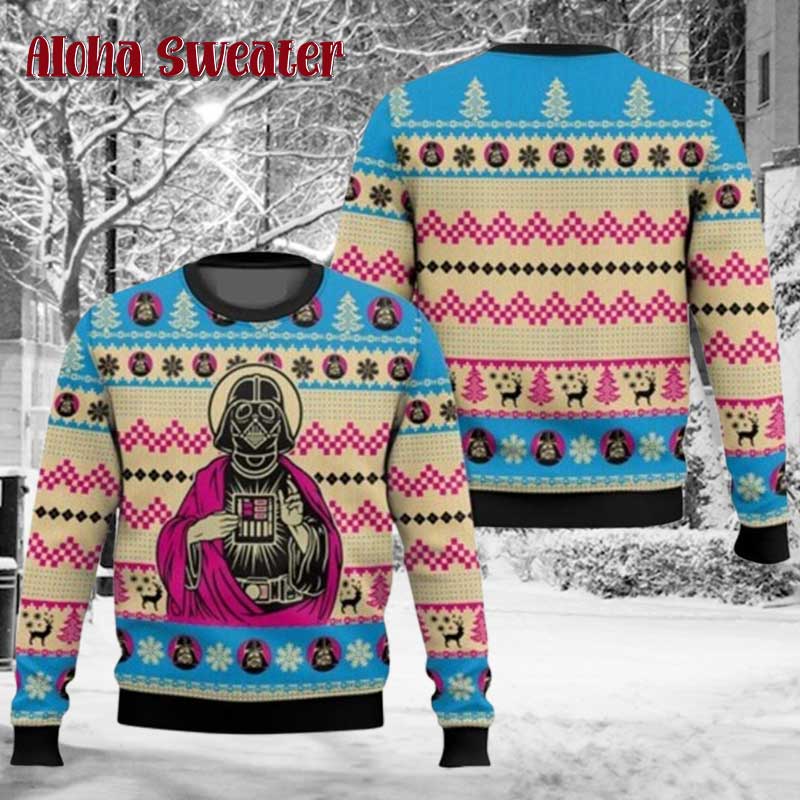 Halloween Night Darth Vader Star War Ugly Christmas Sweater product image