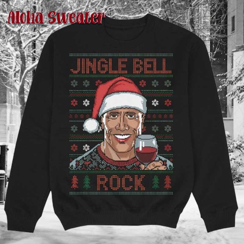Dwayne Johnson Jingle Bell The Rock Ugly Christmas Sweater product image 3