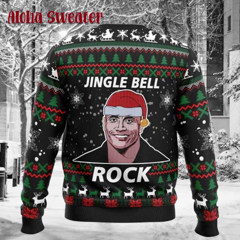 Dwayne Johnson Jingle Bell The Rock Ugly Christmas Sweater product image 2