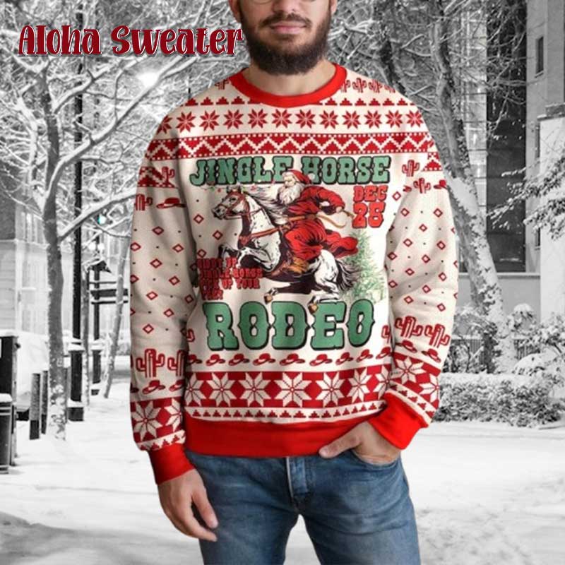 Howdy Santa Cowboy Ugly Christmas Sweater product image 2