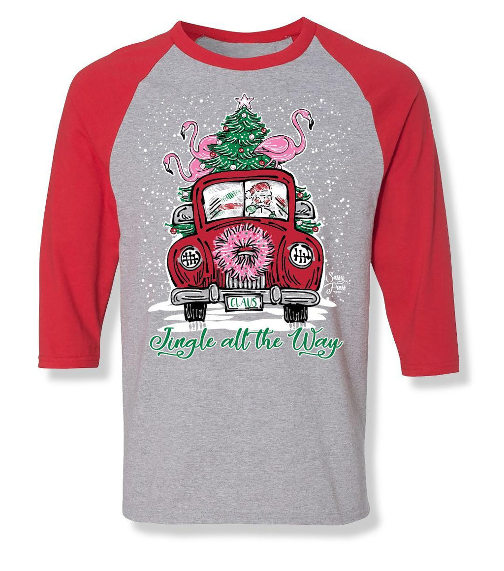 SALE Sassy Frass Jingle All the Way Santa Clause - Adult & Kids T-Shirts, Sweatshirts & Hoodies apparel design preview 1