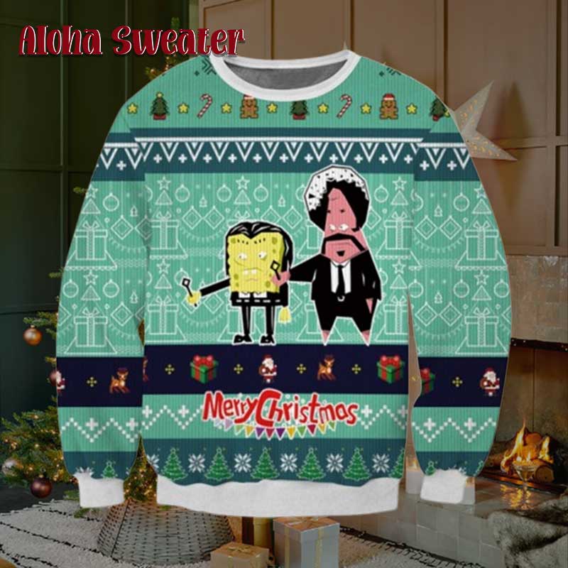 Pulp Fiction Say What Again Jules Ugly Christmas Sweater product image 5
