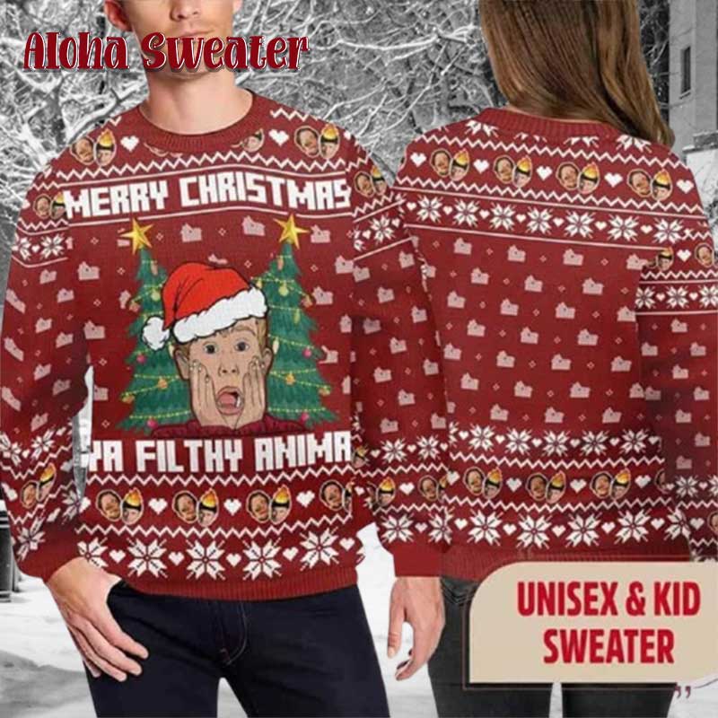 90s Home Alone Christmas Ugly Christmas Sweater product image 4