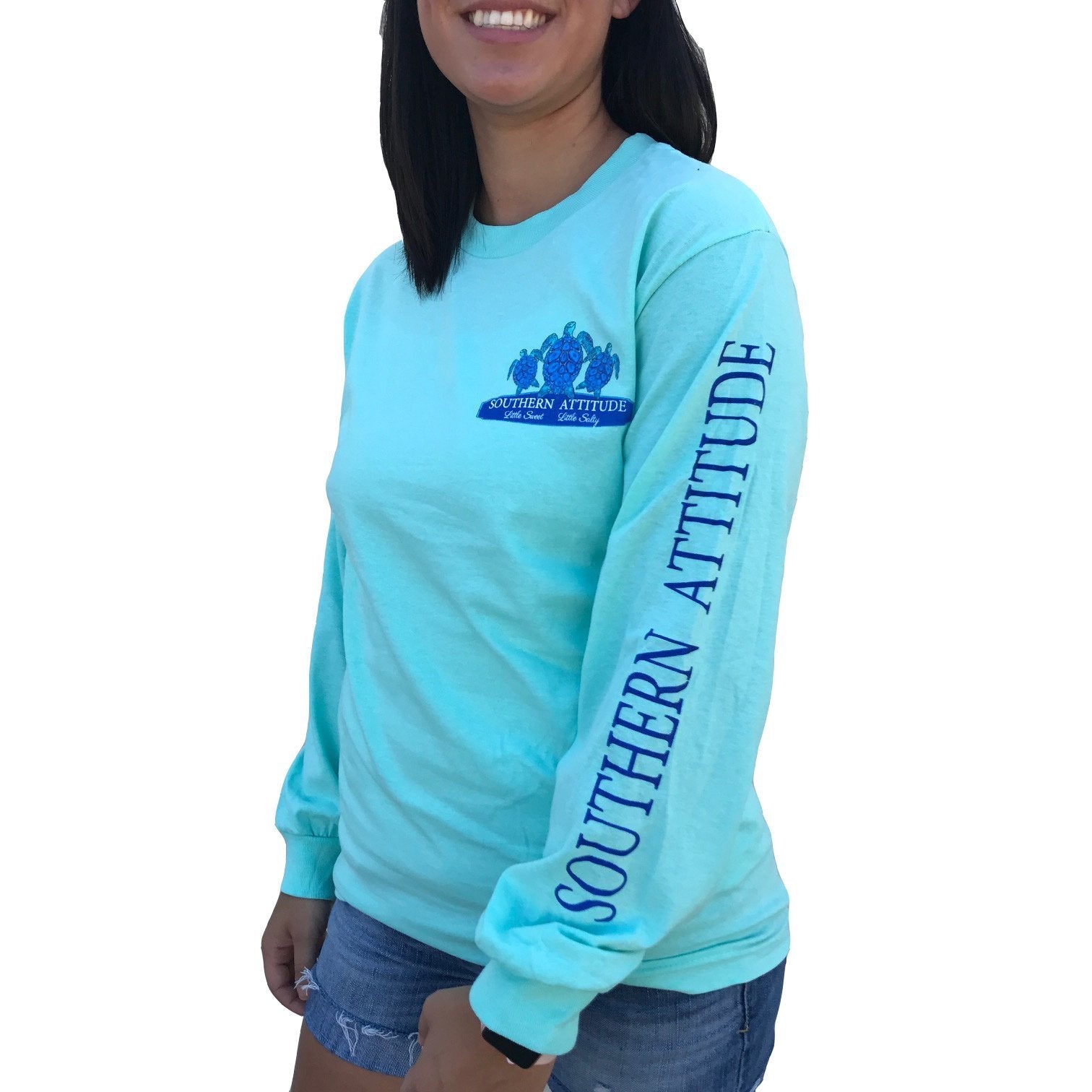 Country Life Outfitters Southern Attitude Mint 3 - Adult & Kids T-Shirts, Sweatshirts & Hoodies apparel design preview 2