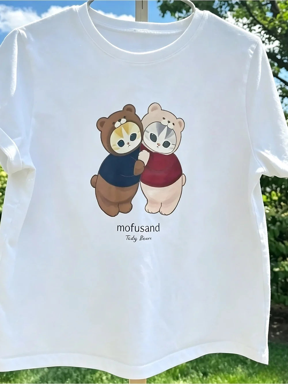 Mofusand Women Cat Teddy Meow Women Men T-shirt Unisex Kitty Hugs - T-Shirt, Sweatshirt, Hoodie