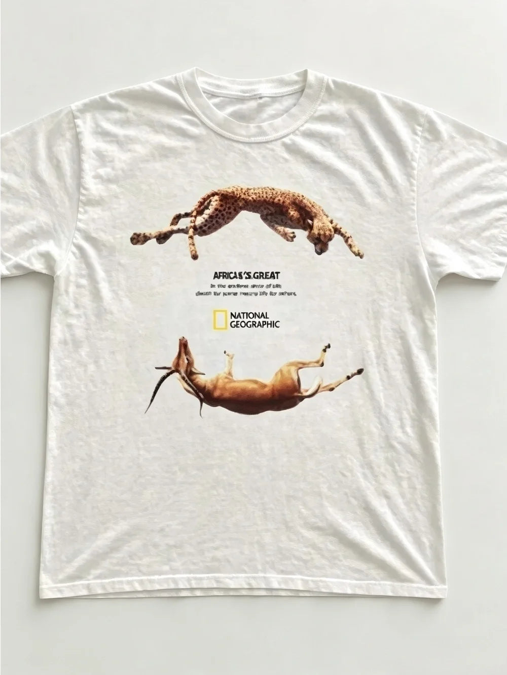 National Geographic Cheetah Graphic Womens Mens T-shirt Unisex White - T-Shirt, Sweatshirt, Hoodie