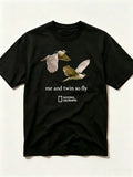 National Geographic  me and twin so fly Womens Mens T-shirt Unisex Black - T-Shirt, Sweatshirt, Hoodie
