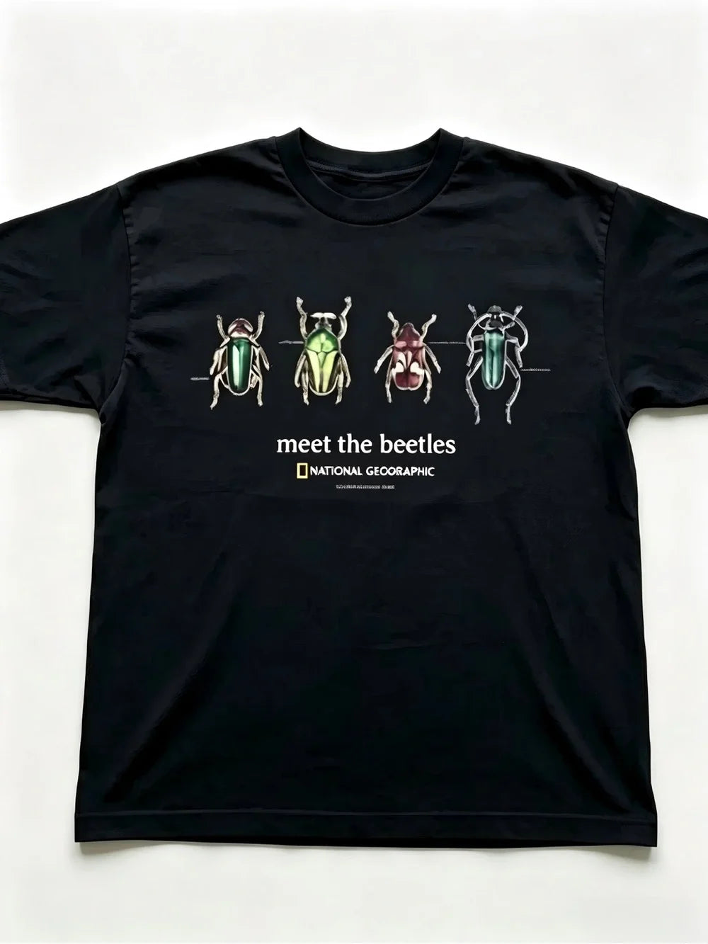 National Geographic 'Meet the Beetles' Womens Mens T-shirt Unisex Black - T-Shirt, Sweatshirt, Hoodie