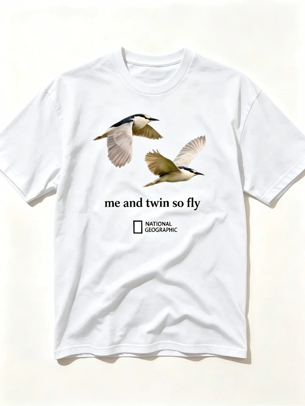 National Geographic  me and twin so fly Womens Mens T-shirt Unisex White - T-Shirt, Sweatshirt, Hoodie